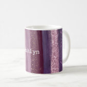 Mug Fille violet rose brillant Parties scintillant (Devant droit)