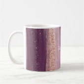 Mug Fille violet rose brillant Parties scintillant (Gauche)