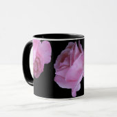 Mug Fille visage joli rose rose floral mode décalé (Devant gauche)