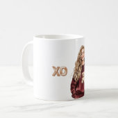 Mug Fille XO Haut Teddy Bear Bordeaux (Devant gauche)