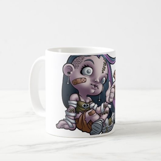 Mug Fille Zombie géniale (Devant gauche)