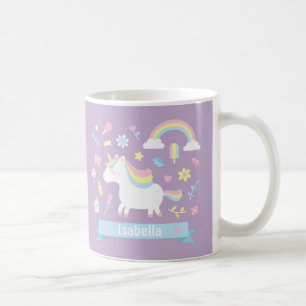 Mug Filles Arc-en-Ciel Licorne Mignonne