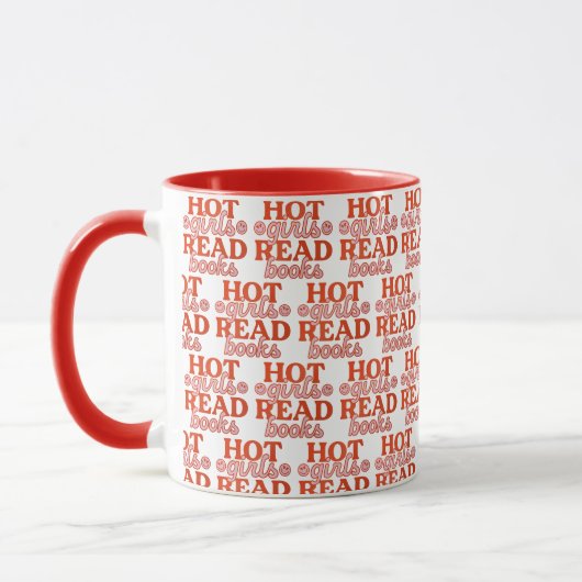 Mug Filles Chaudes Lisent Des Livres (Gauche)