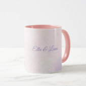 Mug Filles Cheval Floral Violet (Devant droit)