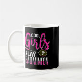 Mug Filles cool Jouer Badminton (Gauche)
