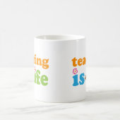 Mug Filles de cadeau de professeur (Centre)