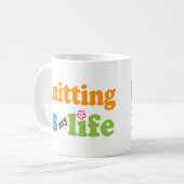 Mug Filles de cadeau de tricoteuse (Devant gauche)