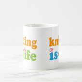 Mug Filles de cadeau de tricoteuse (Centre)