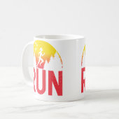 Mug Filles de course drôle Athlétisme Fille de course (Devant gauche)
