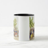 Mug Filles de danse polynésiennes, gravées par A. (Centre)