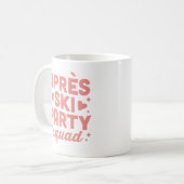 Mug Filles de fête après-ski squad esthétique rose (Devant gauche)