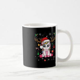 Mug Filles de Noël mignonnes Femmes Noël Unicorn Deer