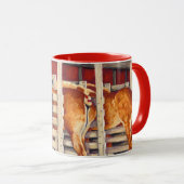 Mug Filles d'exposition - chevaux belges (Devant droit)