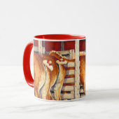 Mug Filles d'exposition - chevaux belges (Devant gauche)