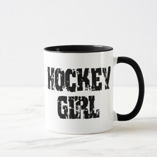 Mug Filles d'hockey de fille d'hockey (Droite)