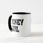 Mug Filles d'hockey de fille d'hockey (Devant gauche)