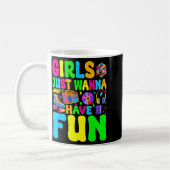 Mug Filles drôles des années 80 N'ont que s'amuser Fil (Gauche)