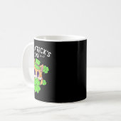 Mug Filles Enfants Jour de la Saint-Patrick Chat Heure (Devant gauche)