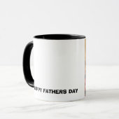 Mug filles, FÊTE DES PÈRES HEUREUSE (Devant gauche)
