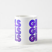 Mug Filles Filles Filles Graphique (Centre)
