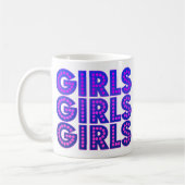 Mug Filles Filles Filles Graphique (Gauche)