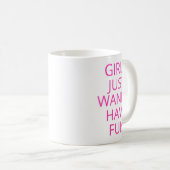 Mug Filles Filles Juste Nous Avons Un Vocal Amusant (Devant droit)