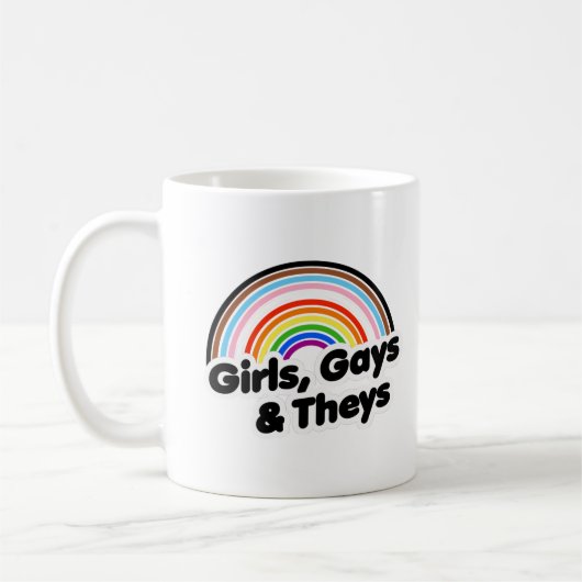 Mug Filles, gays et iels (Gauche)