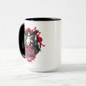 Mug Filles "guerrière féminine " de peloton du peloton (Devant gauche)