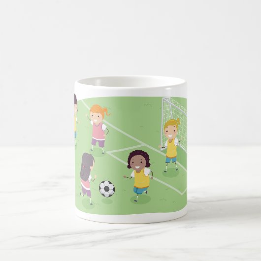 Mug Filles Jouant Au Football