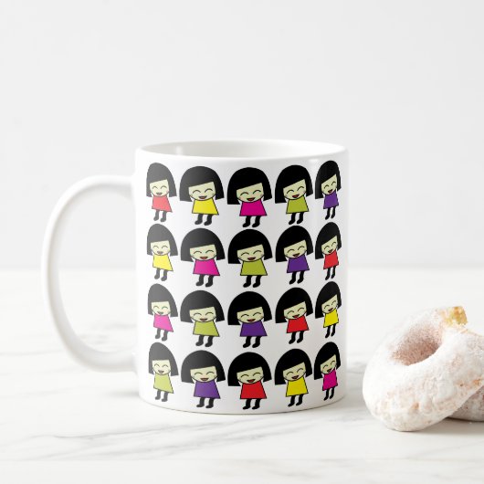 Mug Filles Mignonnes Kawaii (Avec donut)