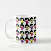 Mug Filles Mignonnes Kawaii (Gauche)