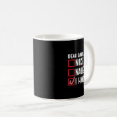 Mug Filles Nice Naughty J'Avais Amusé Funny Père Noël  (Devant droit)