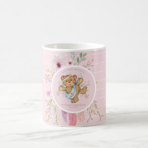 Mug Filles personnalisées BAPTISM - Nounours d'ange ro