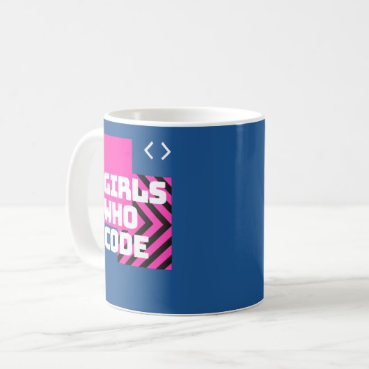 Mug Filles qui codent le sweatshirt (Devant gauche)