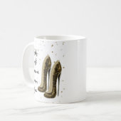 Mug Filles Veulent S'amuser Or Chaussures à Talons Hau (Devant gauche)