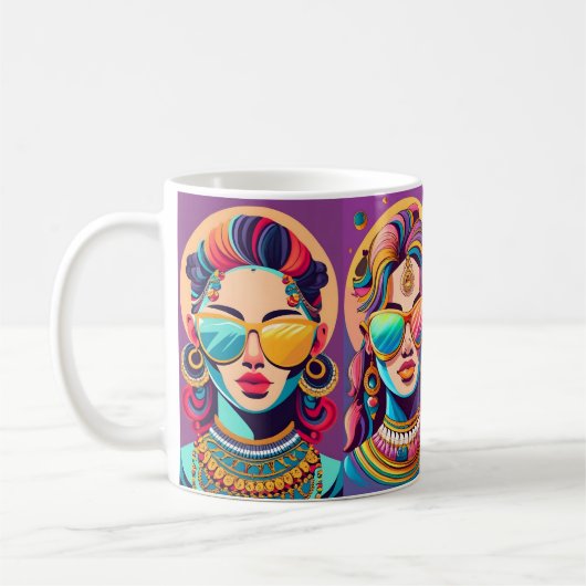 Mug filles vintage (Gauche)