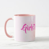 Mug Filles Week-end Pink Aquarelle amusant Cadeau pers (Gauche)