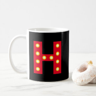 Mug Film de théâtre marquee ampoule lettre personnalis