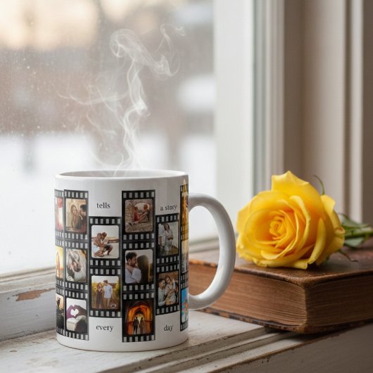 Mug Film Strip Photo Collage Custom 26-Photo Memory