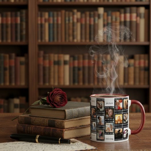 Mug Film Strip Photo Collage Custom 26-Photo Memory