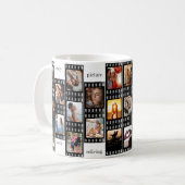 Mug Film Strip Photo Collage Custom 26-Photo Memory (Devant gauche)