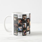 Mug Film Strip Photo Collage Custom 26-Photo Memory (Gauche)