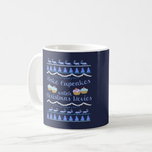 Mug Films de Noël et Cupcakes (Devant gauche)