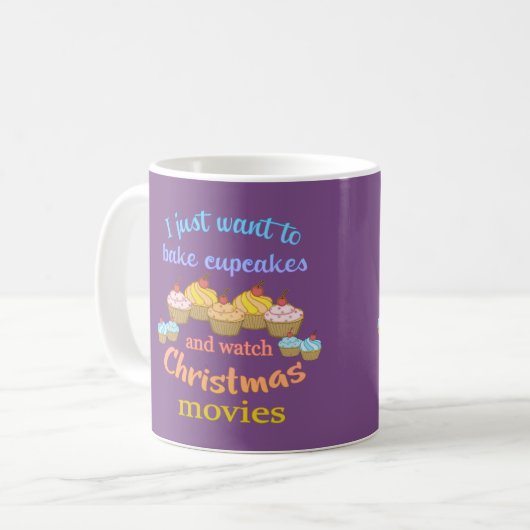 Mug Films de Noël et Cupcakes (Devant gauche)