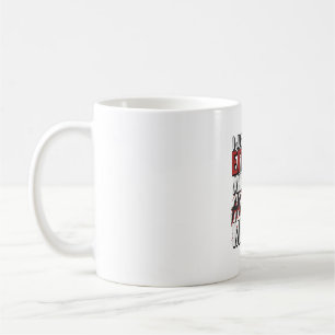 Mug Films d'horreur de pizza Typographie vintage Hallo