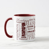 Mug Fils À LA POIGNÉE ! Typographie Red Maroon (Gauche)