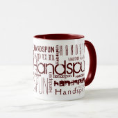 Mug Fils À LA POIGNÉE ! Typographie Red Maroon (Devant droit)