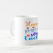 Mug Fils chanceux de papa heureux (Devant gauche)