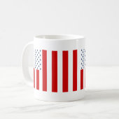 Mug Fils civils de drapeau des Etats-Unis de variation (Devant gauche)