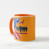 Mug Fils de la fierté des patriotes orange (Devant gauche)